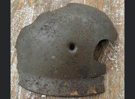 Fragment of an M38 helmet paratrooper helmet / from Stalingrad 