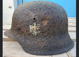 Wehrmacht helmet M42 / from Leningrad 
