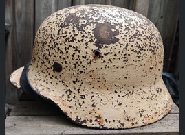 Winter camo helmet M35 / from Konigsberg
