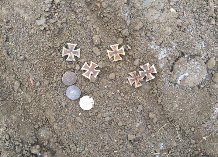 1st class iron crosses found on Mamayev Hill 1st class iron crosses found on Mamayev Hill