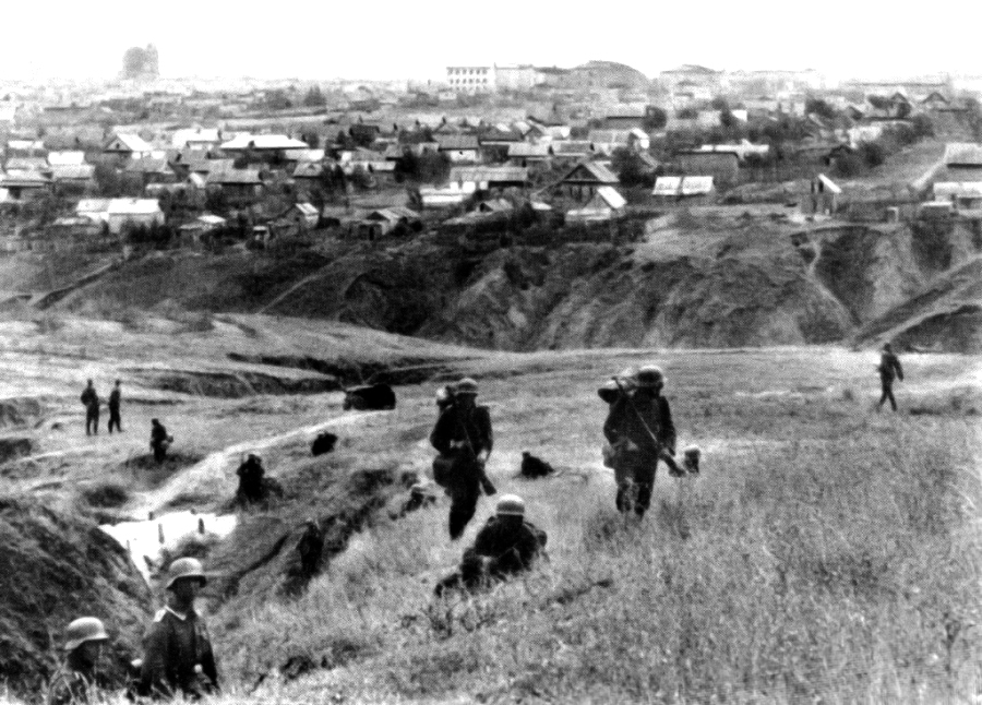 German troops on Mamaev Hill German troops on Mamaev Hill