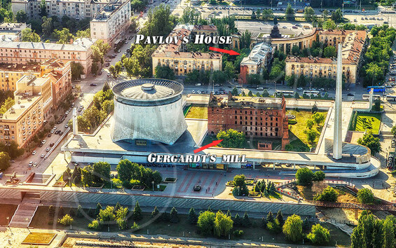 Gergardt's mill and Pavlov's House Gergardt's mill and Pavlov's House