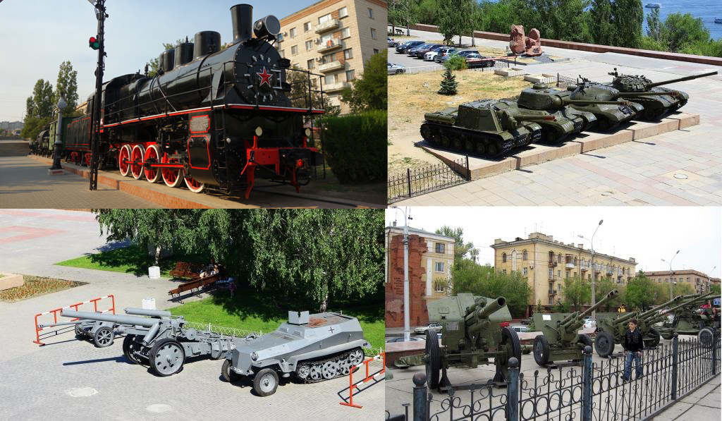 Military equipment of the WW2 period on the street near the mill of Gergard Military equipment of the WW2 period on the street near the mill of Gergard