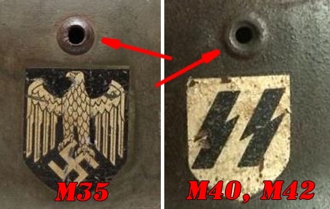 M35 helmet’s difference from M40 and M42 M35 helmet’s difference from M40 and M42