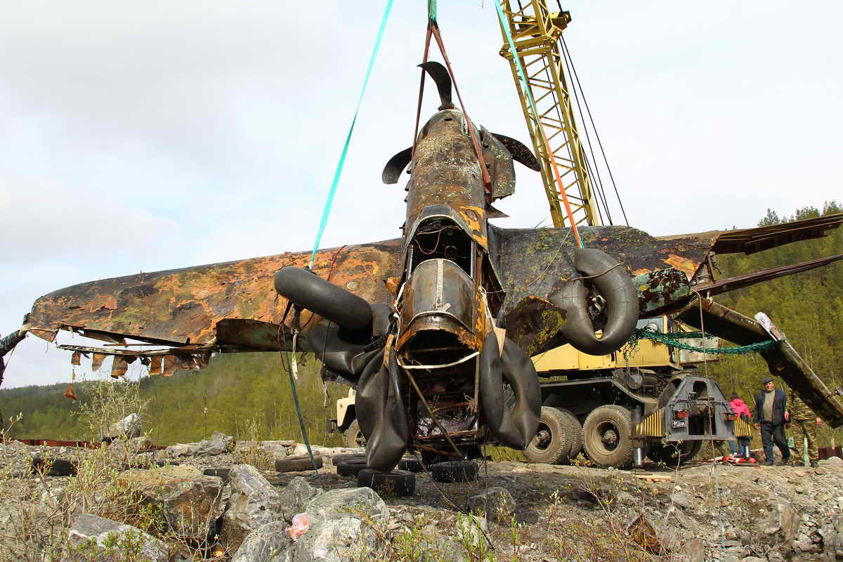 How is the restoration of the aircraft during the WWII