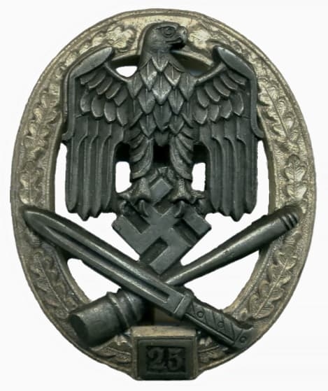 General Assault Badge for 25 assaults General Assault Badge for 25 assaults