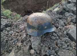 Wehrmacht helmet M40 / from Kalinin