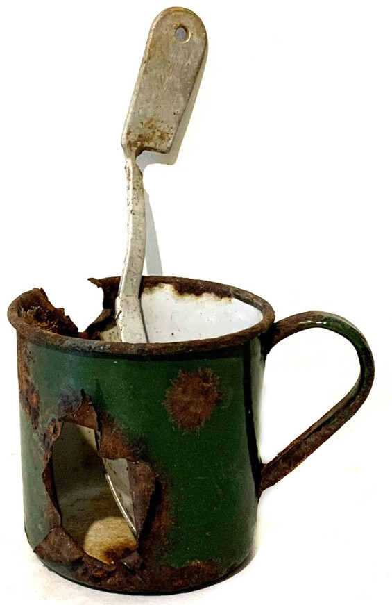 Soviet mug with spoon