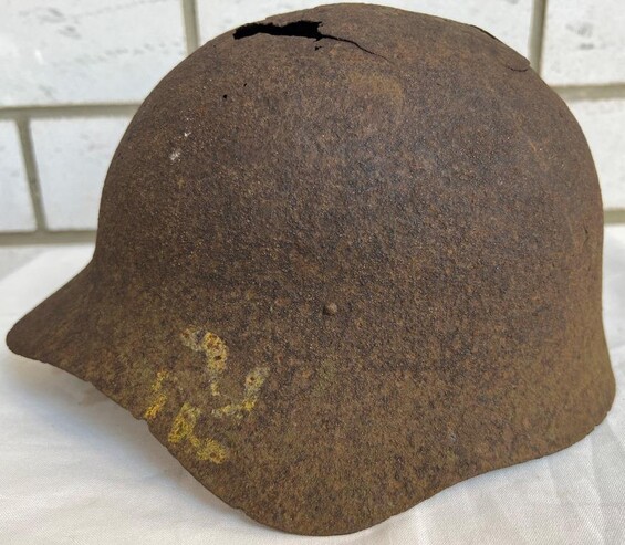 Soviet helmet SSh36 / from Stalingrad