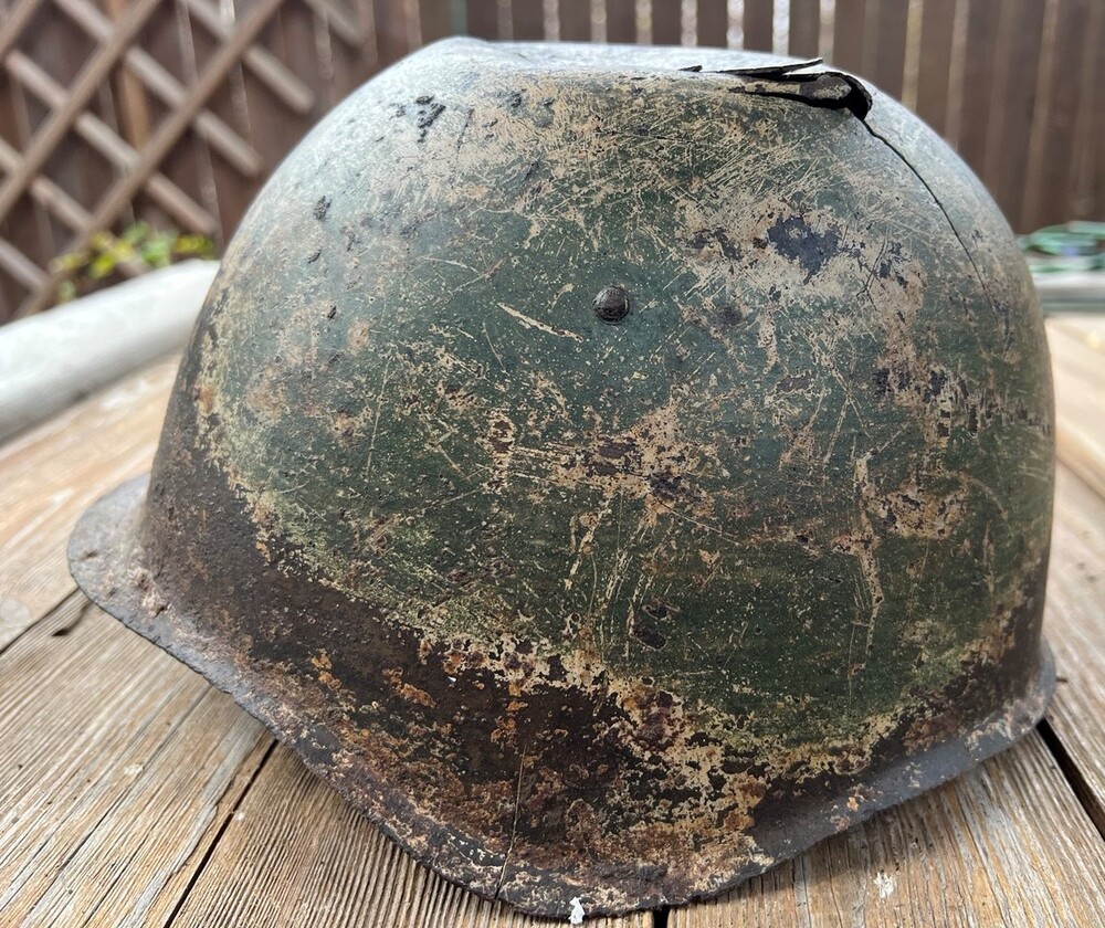 Soviet helmet SSh39 / from Stalingrad