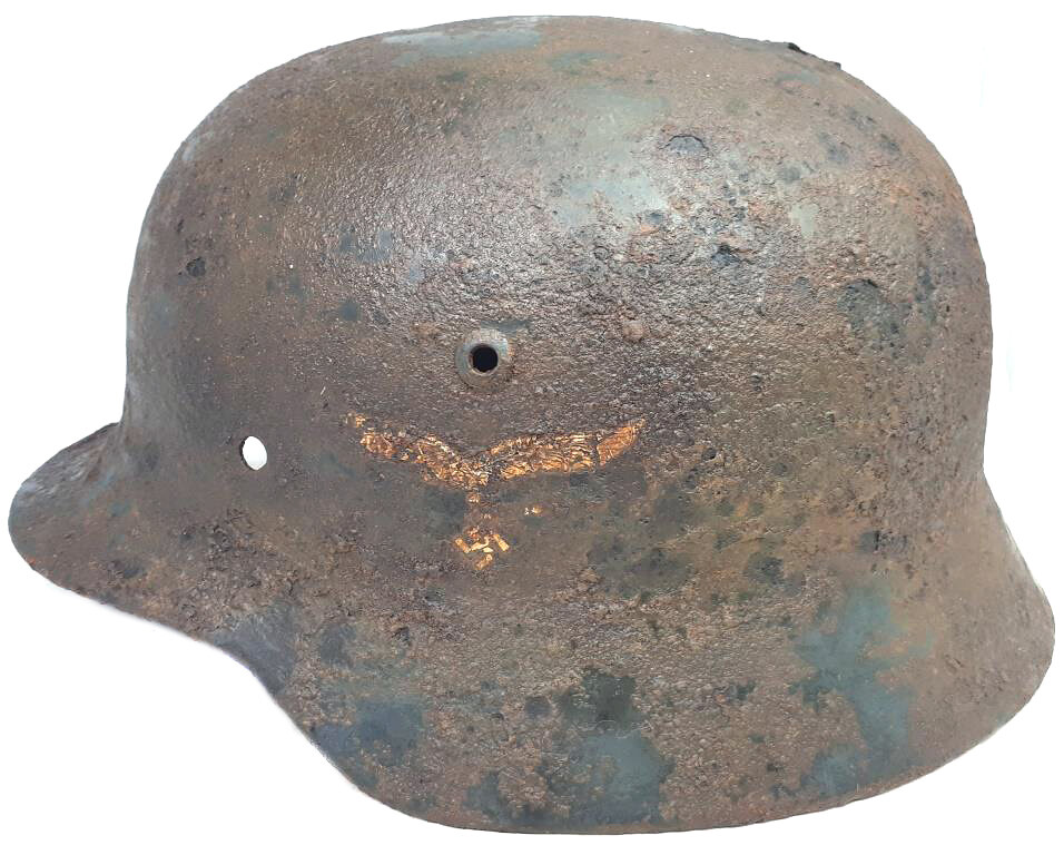 Luftwaffe helmet M35 DD / from Stalingrad