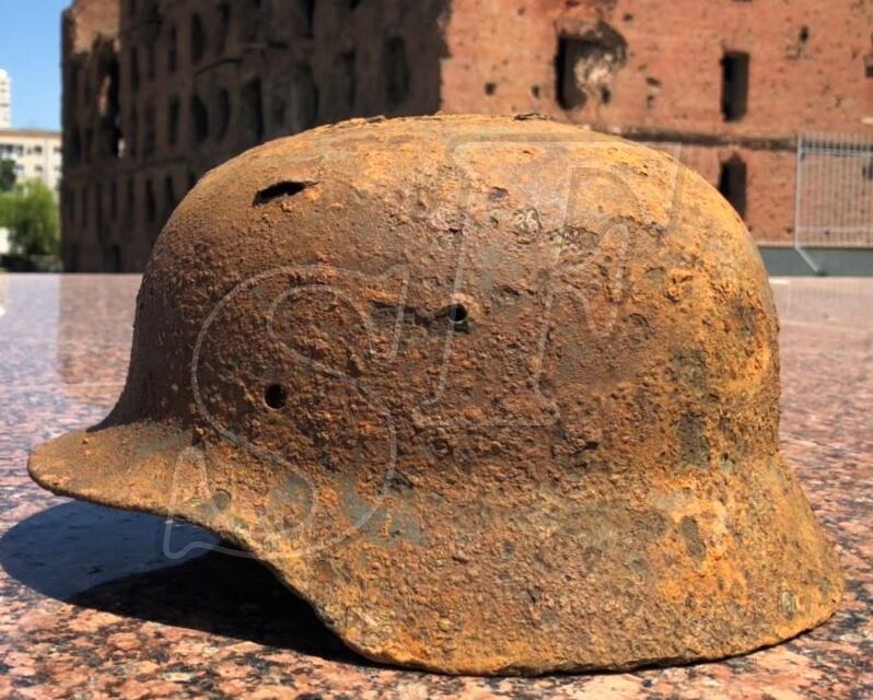 German helmet M35 / from Koenigsberg