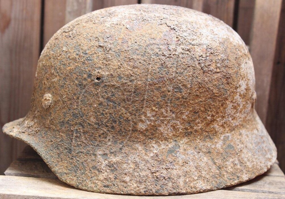 German helmet М40 from Stalingrad
