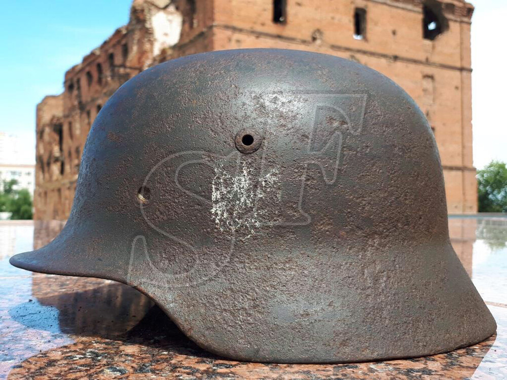 German helmet М35 from village Ezhovka (Stalingrad region)