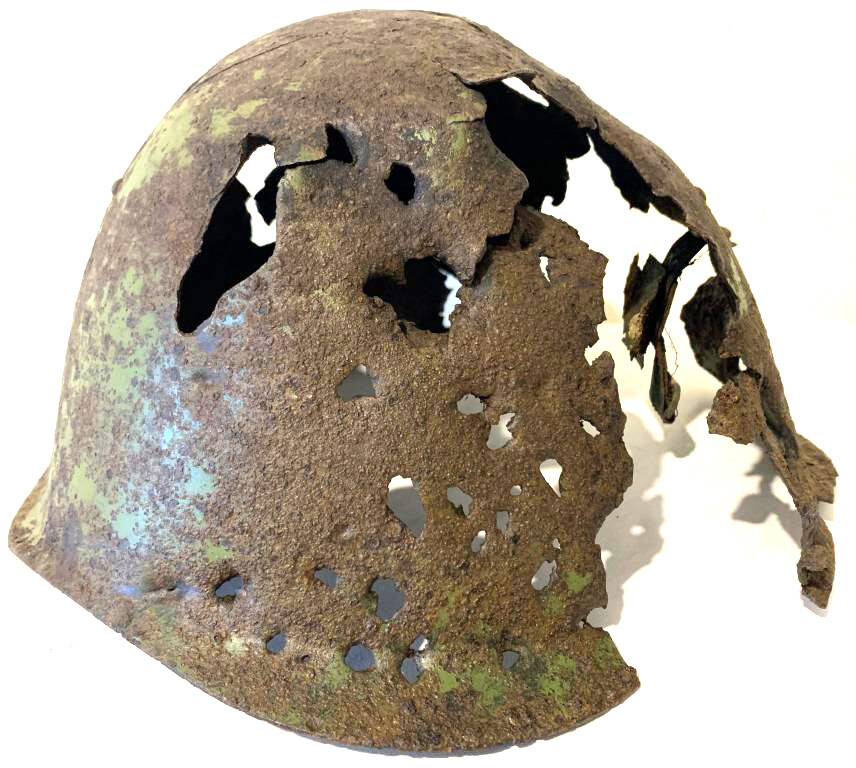 Soviet helmet SSh39 / from Leningrad