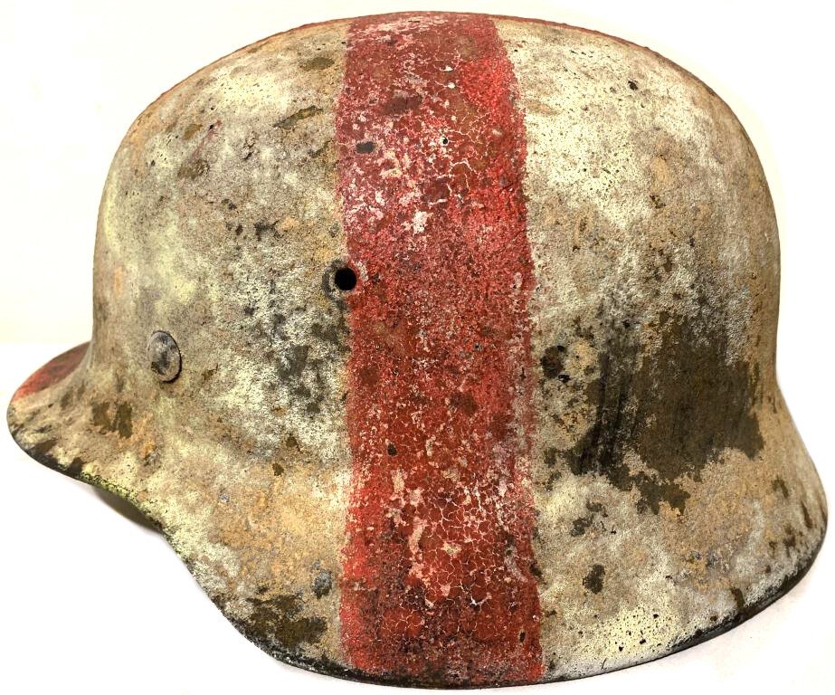 Restored German M40 helmet of military orderly