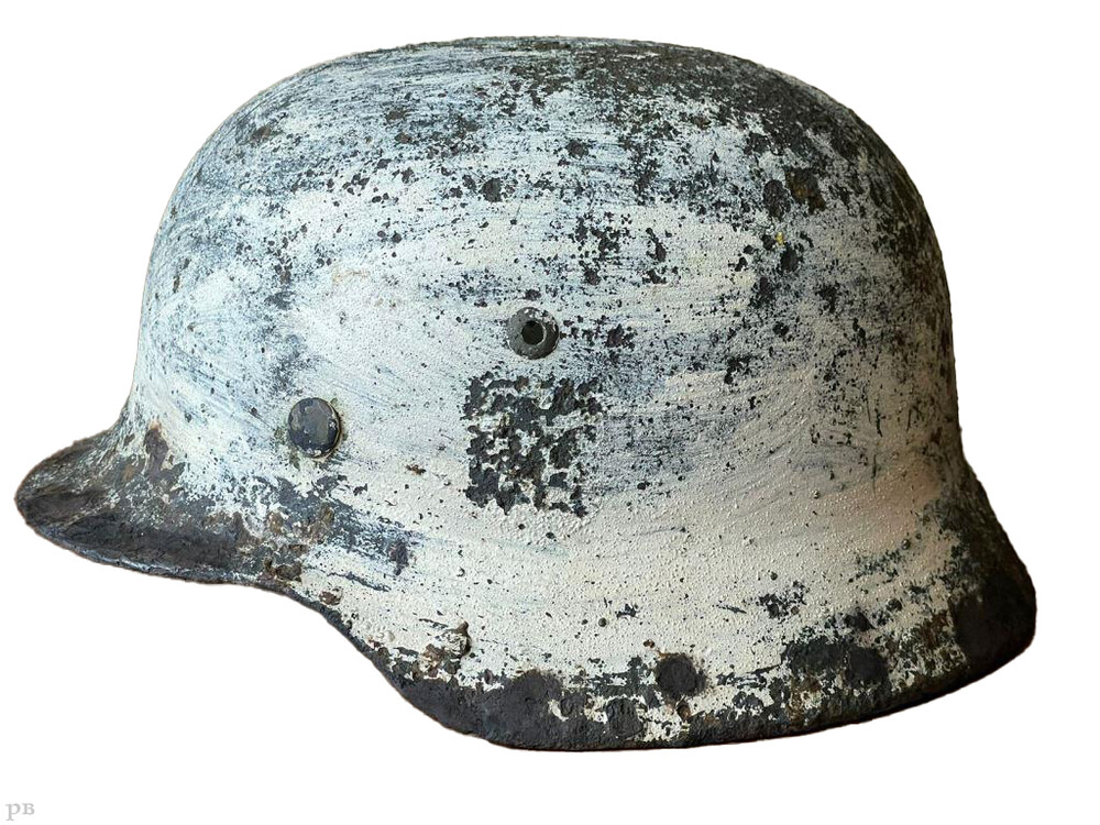 Winter camo helmet M35 / from Leningrad