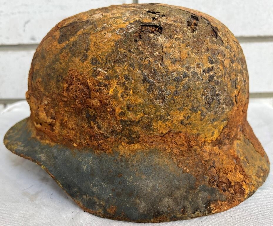 German helmet M40 / from Leningrad