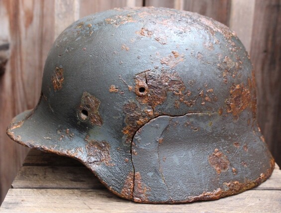 German helmet M35 DD / from Königsberg