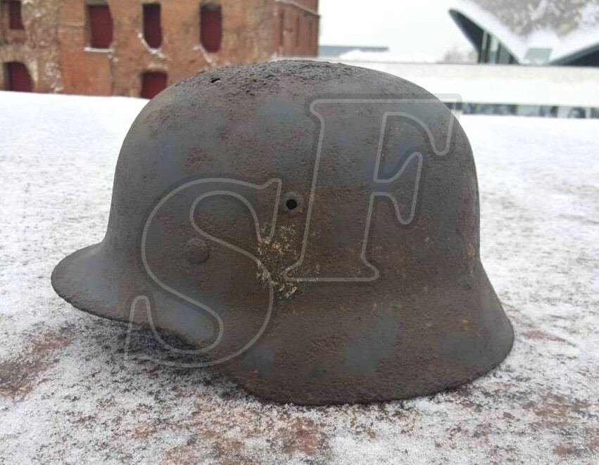 Steel helmet M35 from airfield Pitomnik