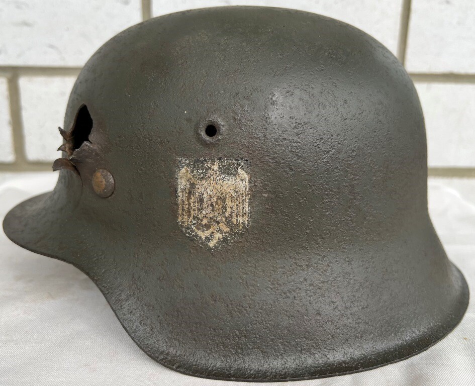 Wehrmacht helmet M42 / from Leningrad