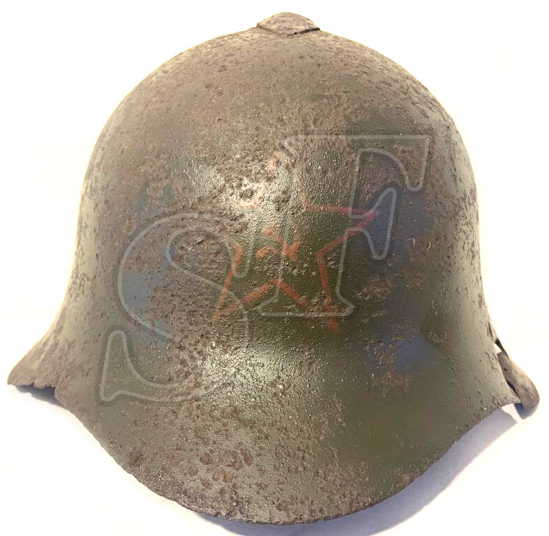 Soviet helmet SSh36 / from Stalingrad