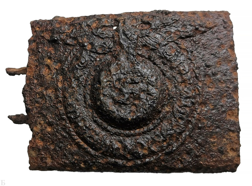 Iron Belt buckle Waffen SS "Meine Ehre heißt Treue" / from Pskov
