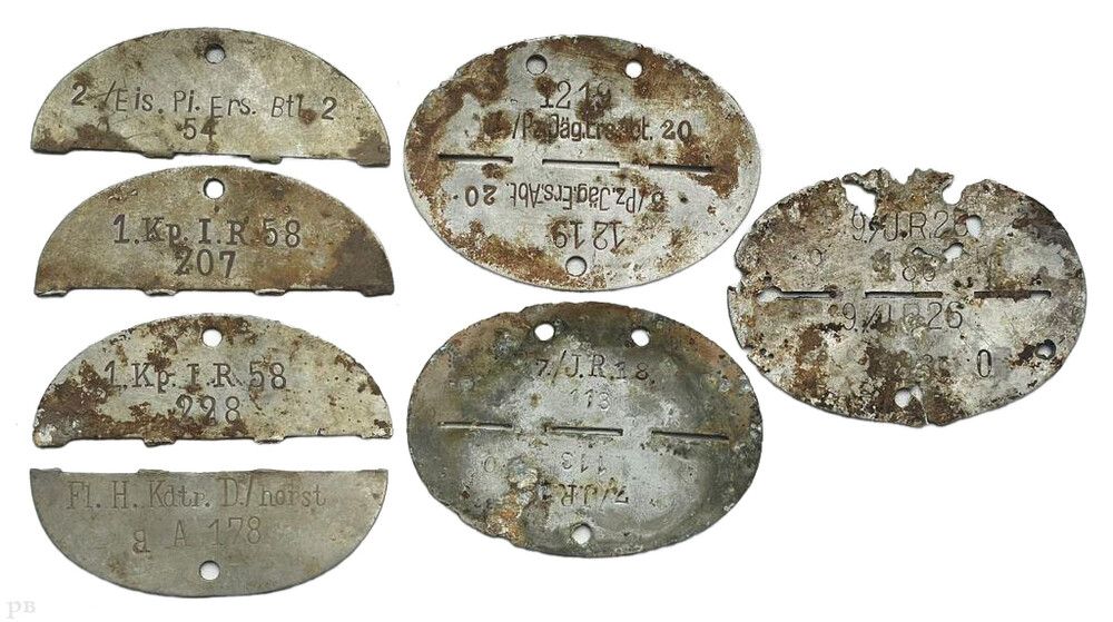 Lot of German dogtag