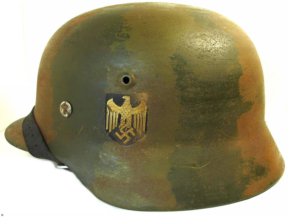 Restored German helmet M35 DD, Wehrmacht