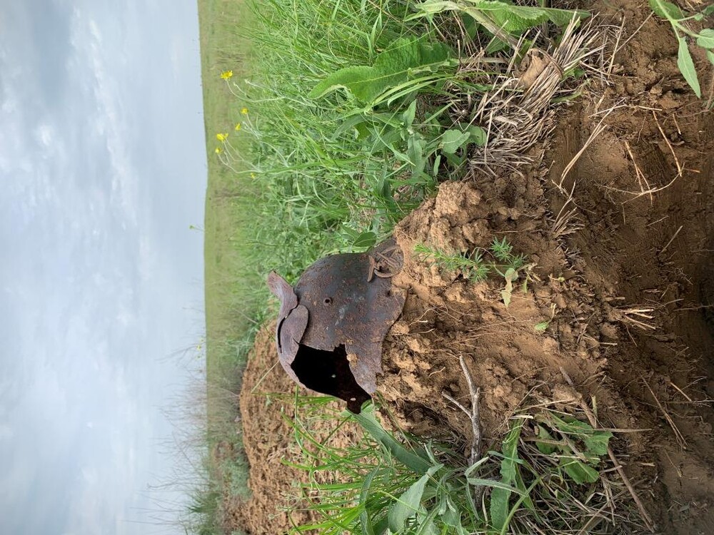 German helmet M35 / from Stalingrad