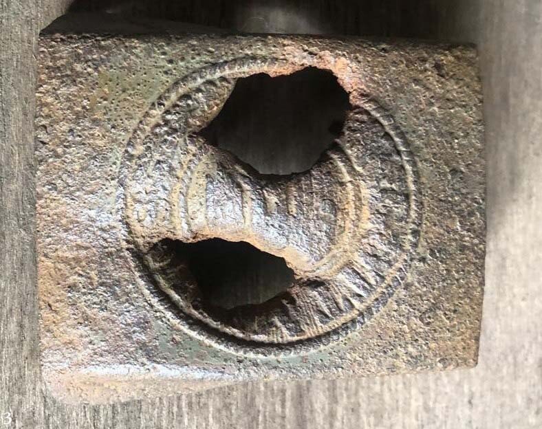 Iron Wehrmacht belt buckle "Gott mit Uns" / from Podberez