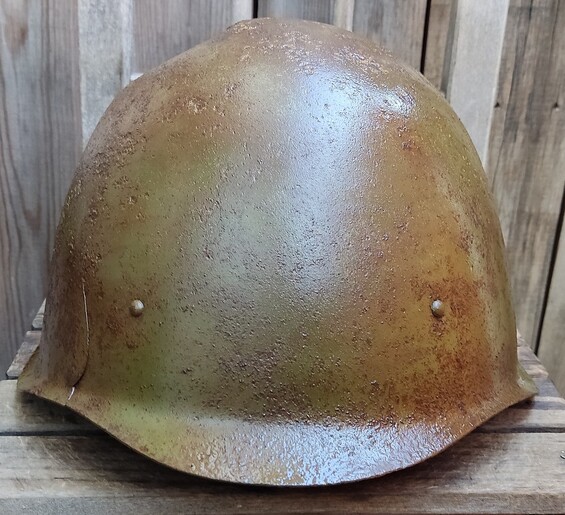 Soviet helmet SSh40 / from Karelia