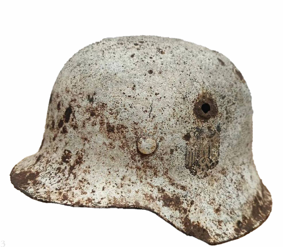 Winter camo Wehrmacht helmet M42 / from ​​Smolensk