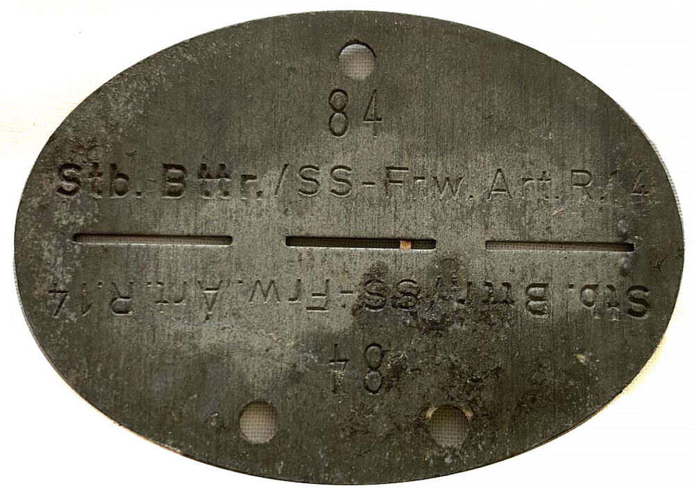 German SS dogtag (HQ of Galician regiment)