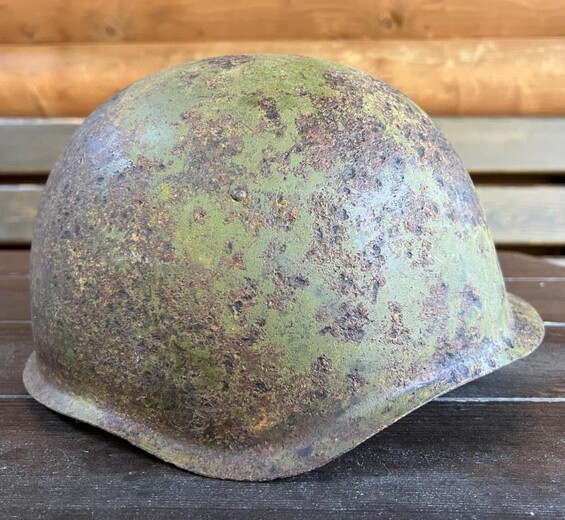 Soviet helmet SSh39 / from Stalingrad