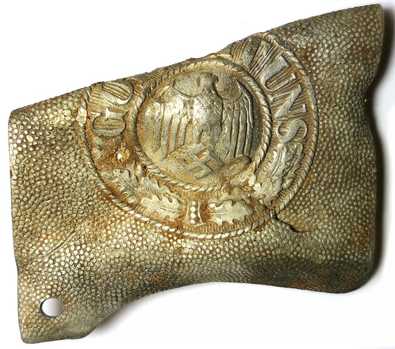Wehrmacht belt buckle / from Staraya Russa