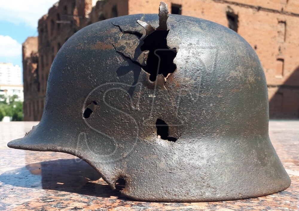 German helmet М40 from village Orlovka