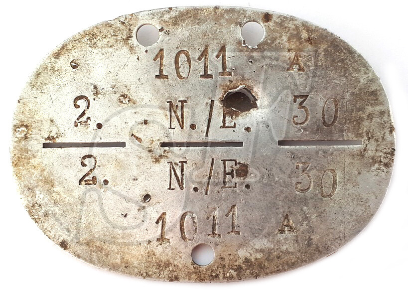 German dogtag 2. N./E. 30