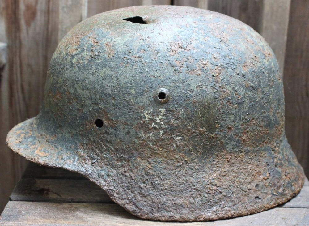 German helmet M35 DD / from Karelia