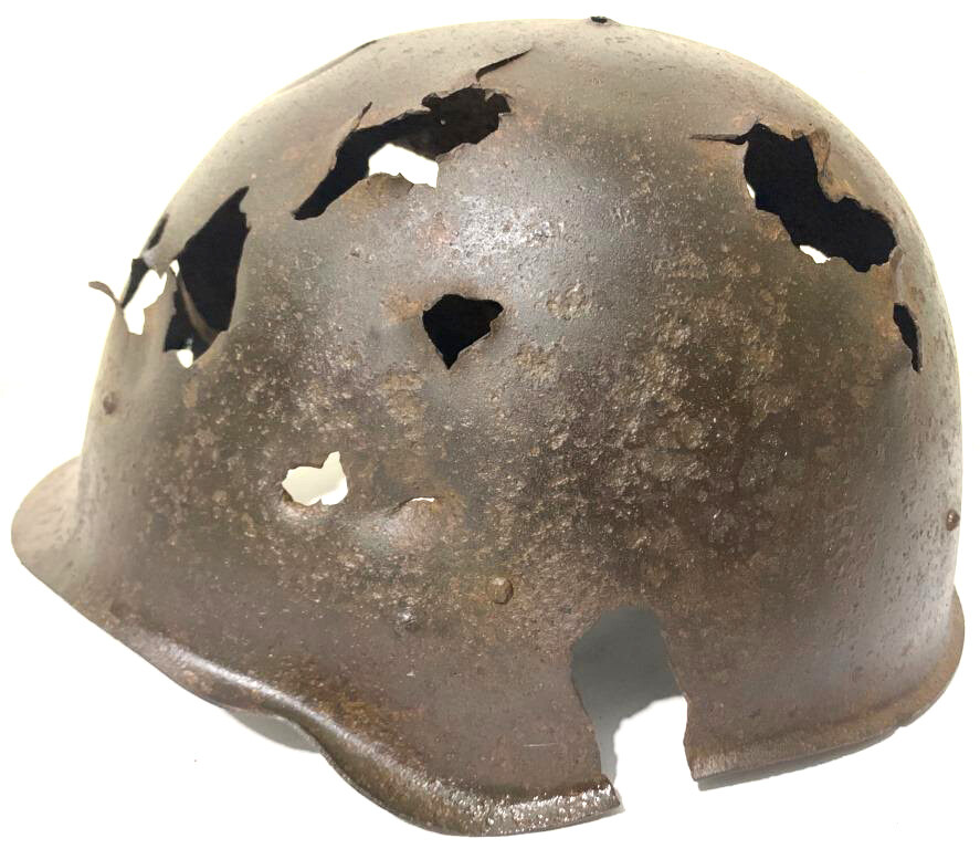 Soviet helmet SSh40 / from Stalingrad