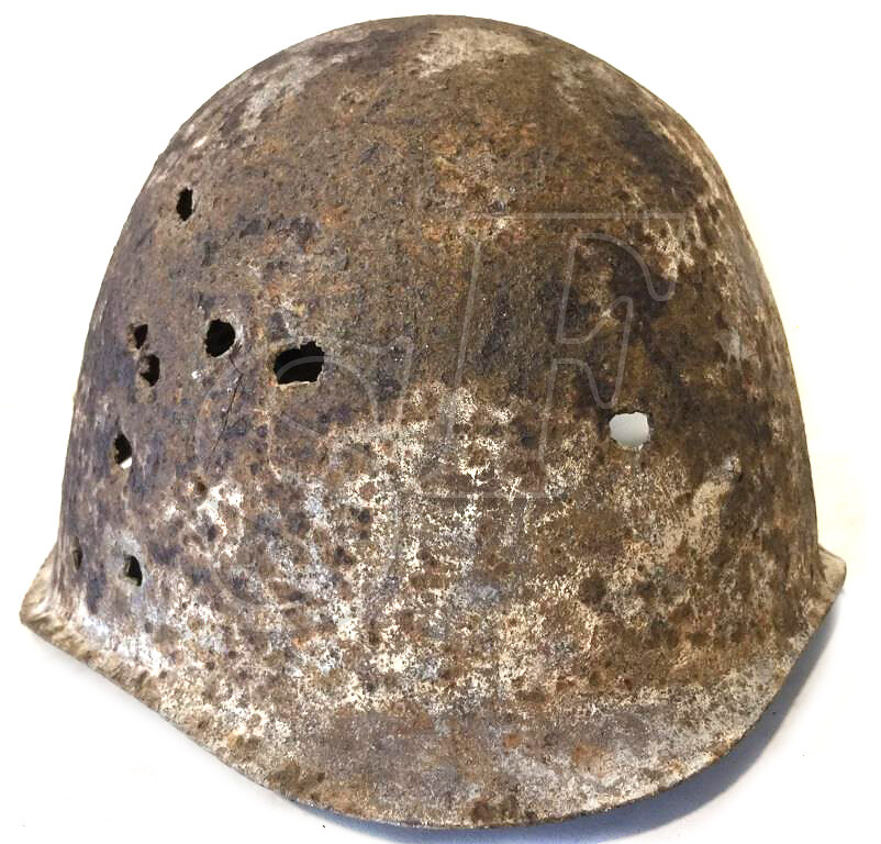 Soviet helmet SSh40 / from Stalingrad