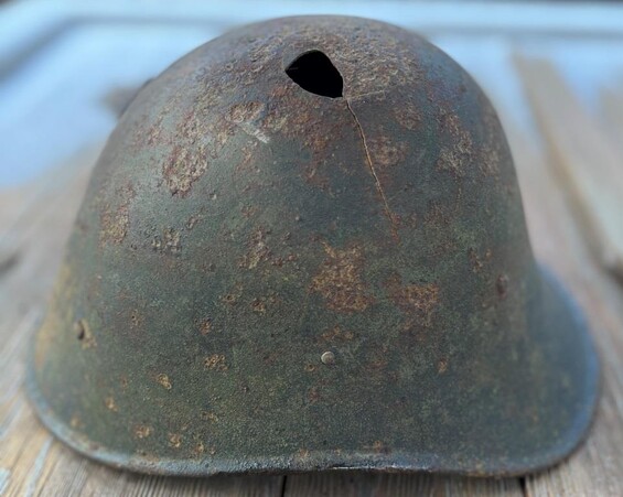 Romanian helmet / from Stalingrad