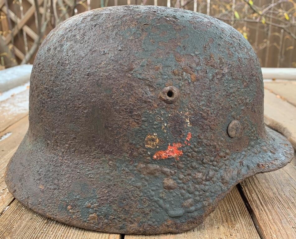 German helmet M35 DD / from Stalingrad