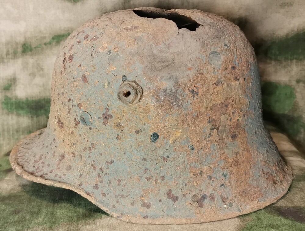 German helmet M18 / from Koenigsberg