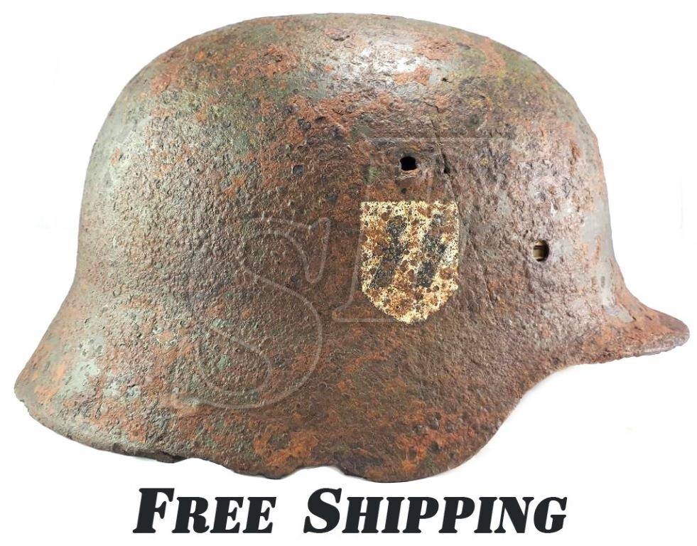 Helmet M35 Waffen SS / from Demyansk Pocket
