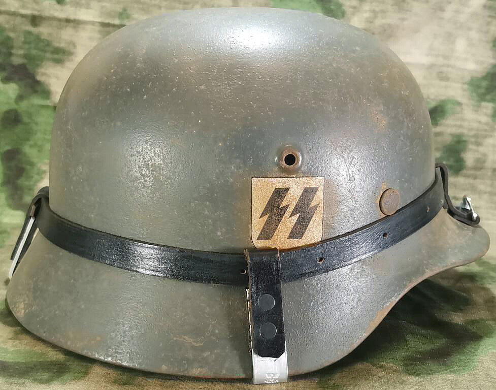 Restored German helmet M40, Waffen SS