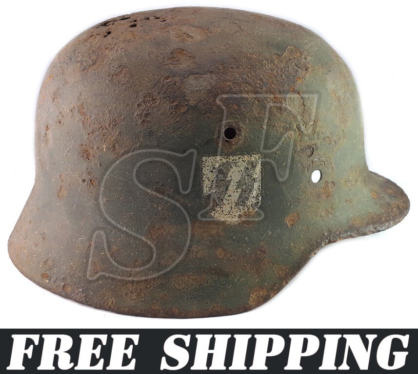 Helmet M40 Waffen SS / from Demyansk Pocket
