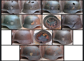 New WW2 German helmets for sale