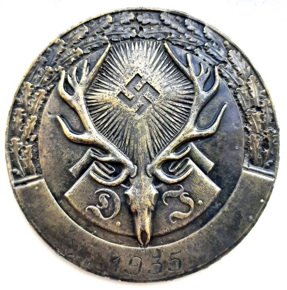 Plaque of the German Hunting Association 1935 / from Stalingrad