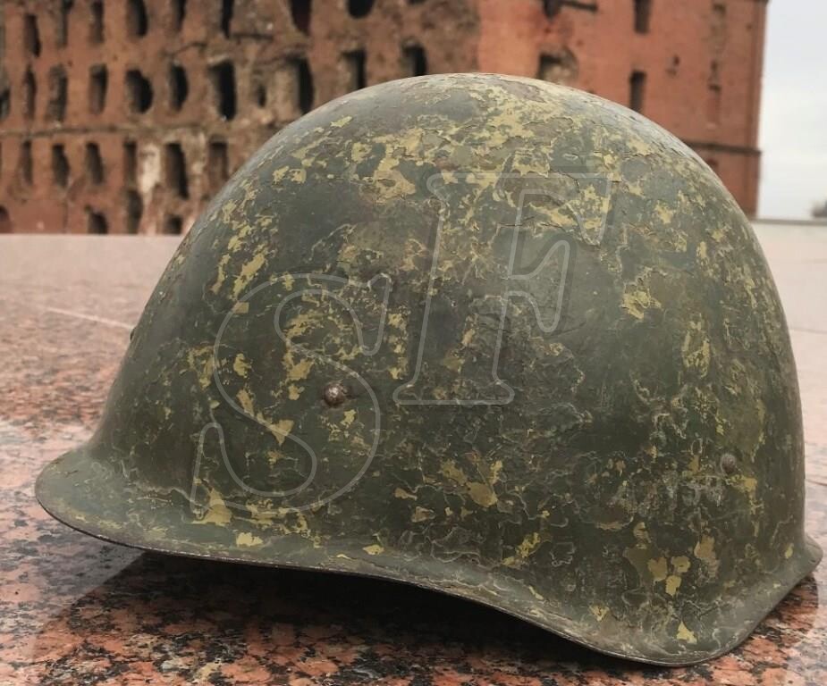 Soviet helmet SSh-40 from Krasny Oktyabr (Stalingrad steel plant)